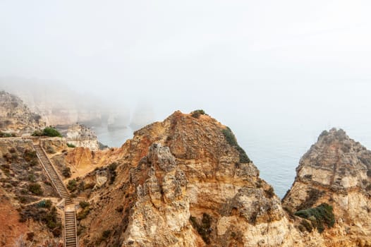 The rock formation of Ponta de Piedade - Lagos - Portugal.