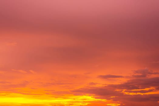 Abstract and pattern of cloud sky Calming coral, Orange, Trend color of the year background, Pattern of colorful cloud and sky sunset or sunrise: Dramatic sunset in twilight, Beautyful of sky