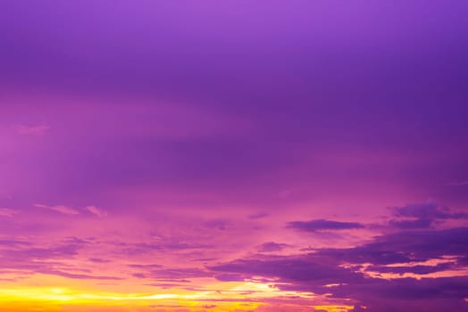 Abstract and pattern of cloud sky, Velvet violet, Velvet Purple, Trend color of the year background, Pattern of colorful cloud and sky sunset or sunrise: Dramatic sunset in twilight, Beautyful of sky
