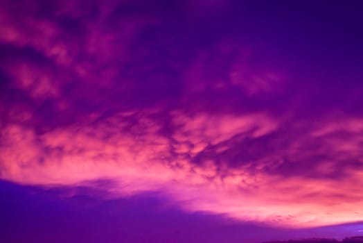 Abstract and pattern of cloud sky, Velvet violet, Velvet Purple, Trend color of the year background, Pattern of colorful cloud and sky sunset or sunrise: Dramatic sunset in twilight, Beautyful of sky