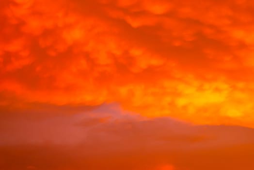Abstract and pattern of cloud sky Calming coral, Orange, Trend color of the year background, Pattern of colorful cloud and sky sunset or sunrise: Dramatic sunset in twilight, Beautyful of sky