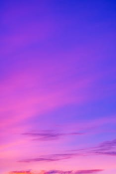 Abstract and pattern of cloud sky, Velvet violet, Velvet Purple, Trend color of the year background, Pattern of colorful cloud and sky sunset or sunrise: Dramatic sunset in twilight, Beautyful of sky