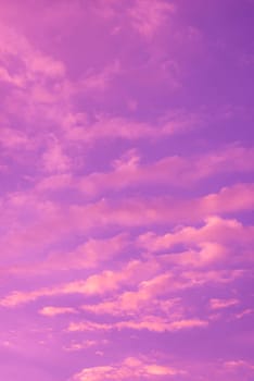 Abstract and pattern of cloud sky, Velvet violet, Velvet Purple, Trend color of the year background, Pattern of colorful cloud and sky sunset or sunrise: Dramatic sunset in twilight, Beautyful of sky