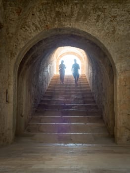 Vault at Saint Nicholas fortress in Sibenik, Croatia
