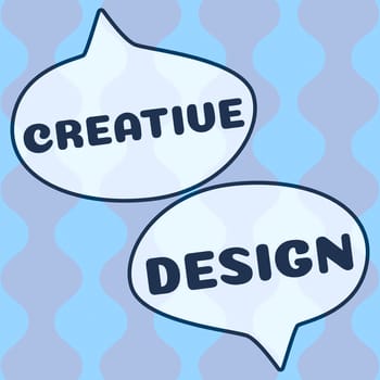 Text sign showing Creative Design, Word for subset of visual communication and communication design