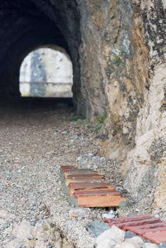 sea tunnel in sibenik canal in adriatic sea