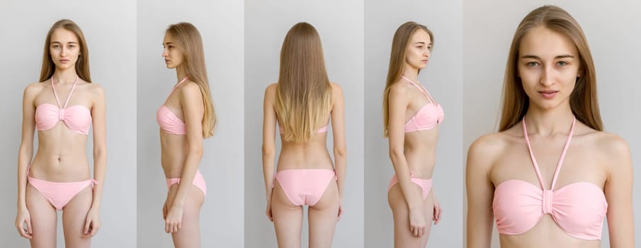 Polaroids of model for modeling agency, with no processing and retouching