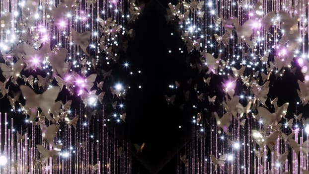 3D illustration Background for advertising and wallpaper in art deco and fashion party scene. 3D rendering in decorative concept.