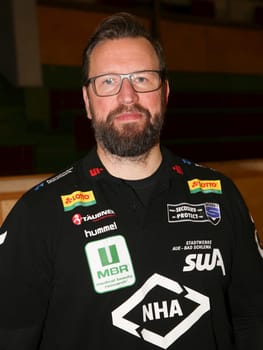 Cheftrainer Stephan Just (EHV Aue) Handball DHB 3. Liga Herren Ost Saison 2022-23 14.Spieltag SC Magdeburg II – EHV Aue am 02.12.2022 in Magdeburg
