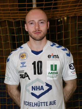 Maximilian Lux (EHV Aue) Handball DHB 3. Liga Herren Ost Saison 2022-23 14.Spieltag SC Magdeburg II – EHV Aue am 02.12.2022 in Magdeburg