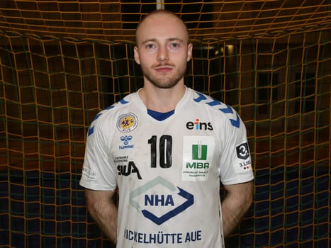 Maximilian Lux (EHV Aue) Handball DHB 3. Liga Herren Ost Saison 2022-23 14.Spieltag SC Magdeburg II – EHV Aue am 02.12.2022 in Magdeburg