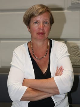 Schriftstellerin Jenny Erpenbeck bei einer Buchlesung am 03.08.2022 in Magdeburg