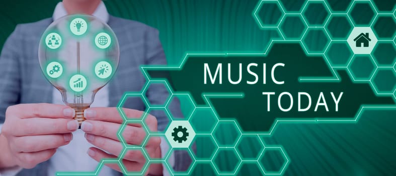 Handwriting text Music, Business approach vocal or instrumental sounds in such way to produce beauty form
