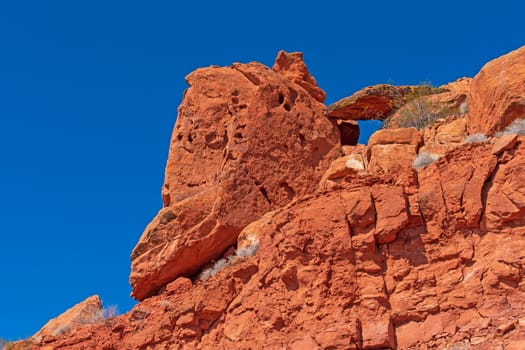 Precarious Sandstone Boulders on a Hillside in Snow Canyon State Park in Utah