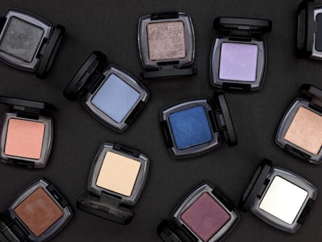 A close up shot of makeup and cosmetics
