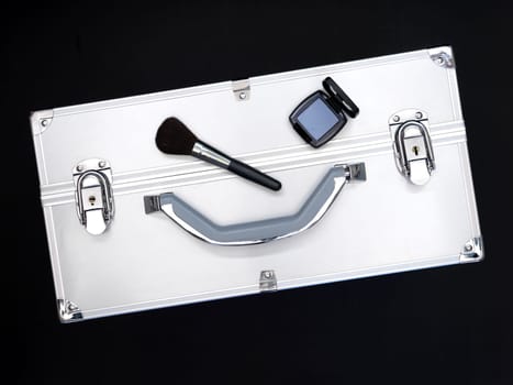 A close up shot of a cosmetics case