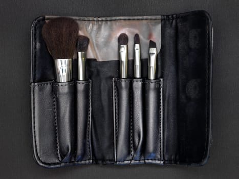 A close up shot of makeup and cosmetics