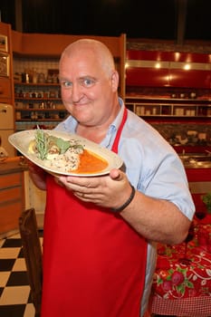 Markus Maria Profitlich,recording of Lafer,lights,LECKER! at Studio Stahltwiete (broadcast 19.09.2015),Hamburg,07.06.2015