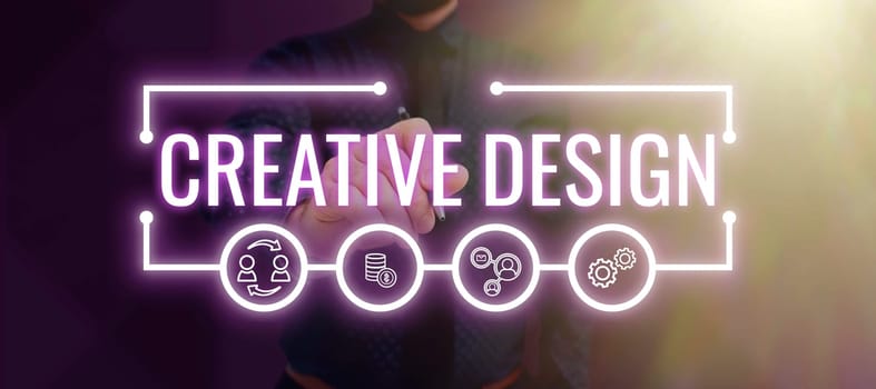 Inspiration showing sign Creative Design, Business concept subset of visual communication and communication design