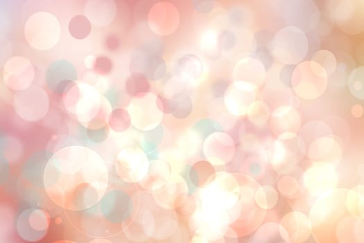 Abstract festive fresh colorful pastel background texture with circular bokeh lights. Beautiful texture for holidays and other festivals.
