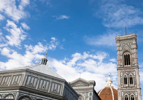 Florence, Italy. The romantic and colorful cathedral - also named Duomo di Firenze - built by Medici family in the Renaissance era.