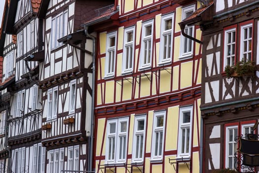 picturesque houses in Bad Sooden-Allendorf in the Werra Valley in Germany, Hessen
