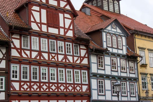 picturesque houses in Bad Sooden-Allendorf in the Werra Valley in Germany, Hessen