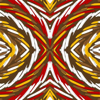 African design with geometric motifs