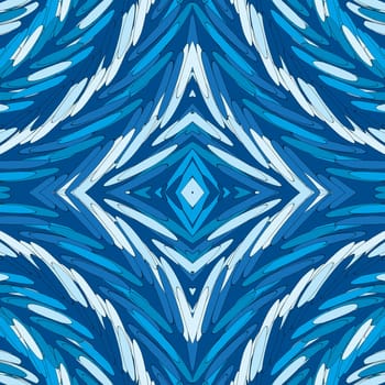 Geometric design with blue stick lines
