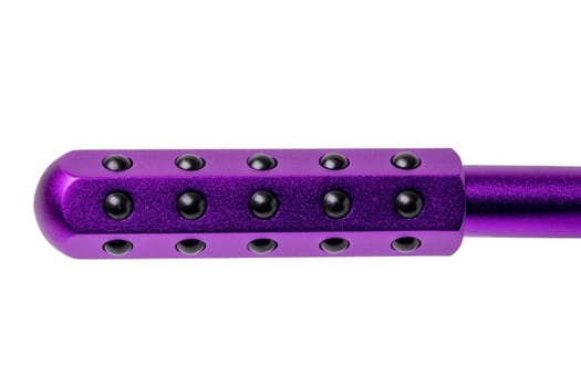 Germanium stone massage roller for face, eyes and body promotes blood circulation and metabolism. Clipping path. Anti-Aging, Improve and firming the skin. Beauty concept.