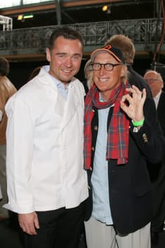 Dirk Kowalke,Otto Waalkes,HELBING Kuemmel Summer Festival in the Hamburg Fish Auction Hall - the 8th Helbing-Matjes-Festival,Hamburg,09.06.2015
