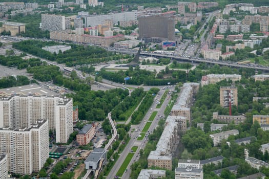 View of Moscow from a height of 337 meters