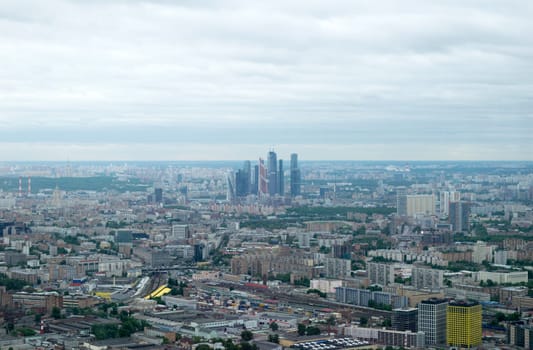 View of Moscow from a height of 337 meters