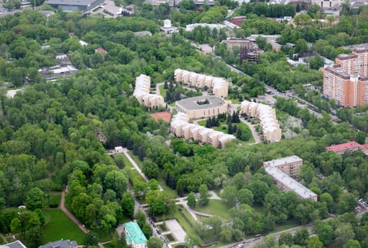 View of Moscow from a height of 337 meters