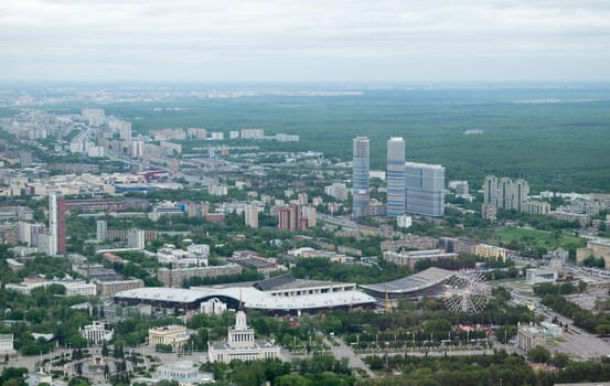 View of Moscow from a height of 337 meters
