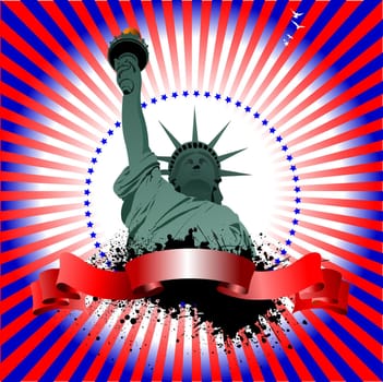 4th July – Independence day of United States of America. Poster for  graphic designers