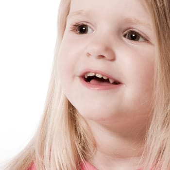 little children portraits taken in the studio on a white background