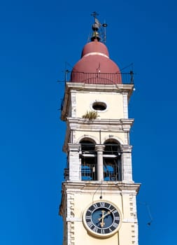 Saint Spyridon Church in the city of Corfu, Greece