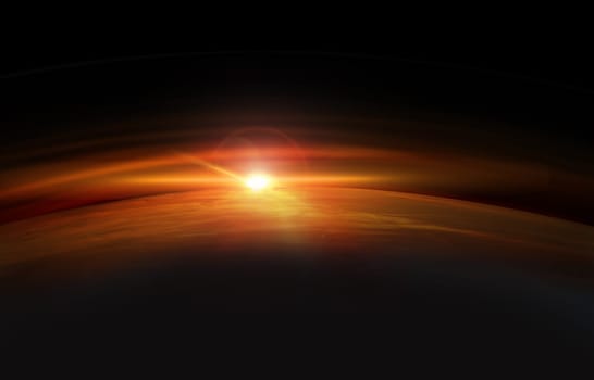 planet earth in space