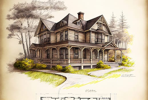 Idea for a single-family detached house.