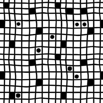 Geometric pattern with stripes and dots