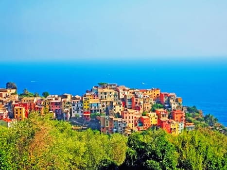 Village Corniglia on Italian Coast