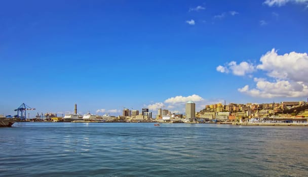 Harbor in Genoa, Italy