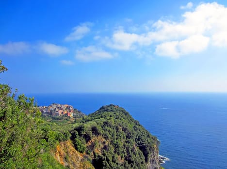 Village Corniglia on Italian Coast