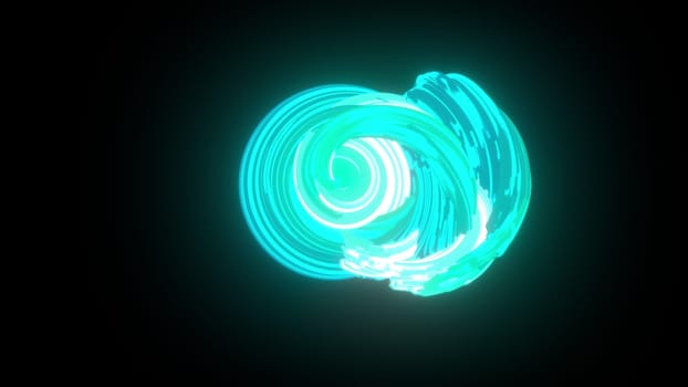 3d glow stripes element. Computer generated 3d render