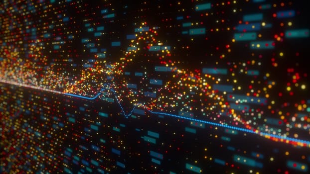 Data technology. Computer generated 3d render