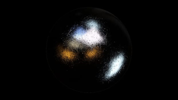 Steel ball. Computer generated 3d render