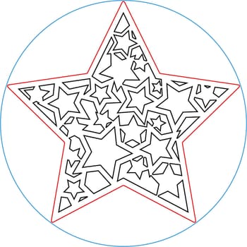 Candle Christmas Coaster Digital Vector File for Laser Cutter. Christmas Coasters