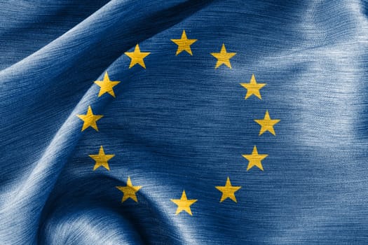silk cotton Flag of European Union