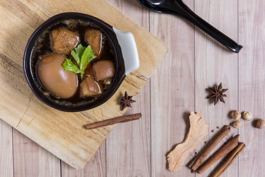 Traditional Thai dish commonly served everywhere in Thailand.